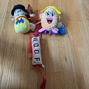 Hasbro squeak and crinkle Dog Toys